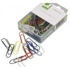Clips Q-Connect plastovertrukne 32mm assorterede